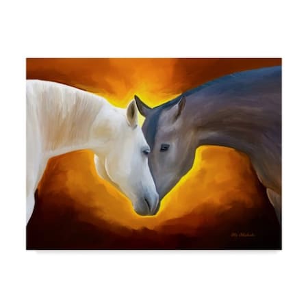 Ata Alishahi 'Animal Love' Canvas Art,35x47